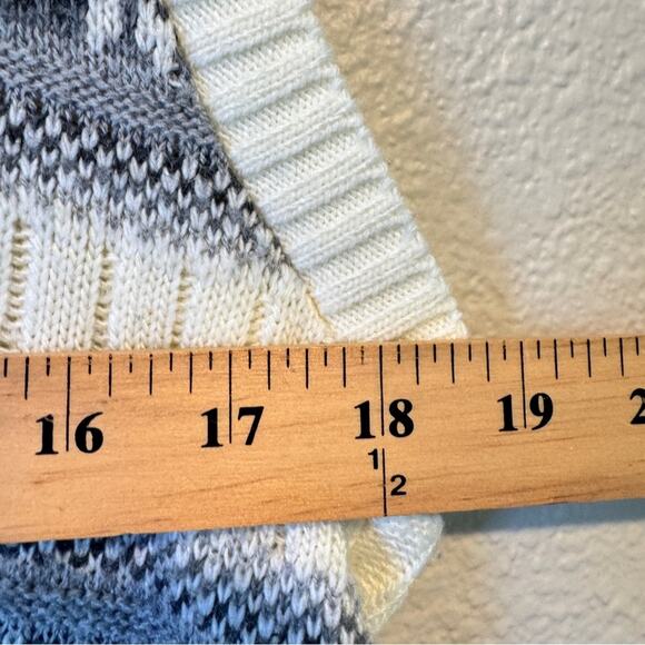 Vintage Cape Cod Wool Cream Grey Fair Isle Sweater Vest Womens L Preppy Winter - Picture 6 of 7
